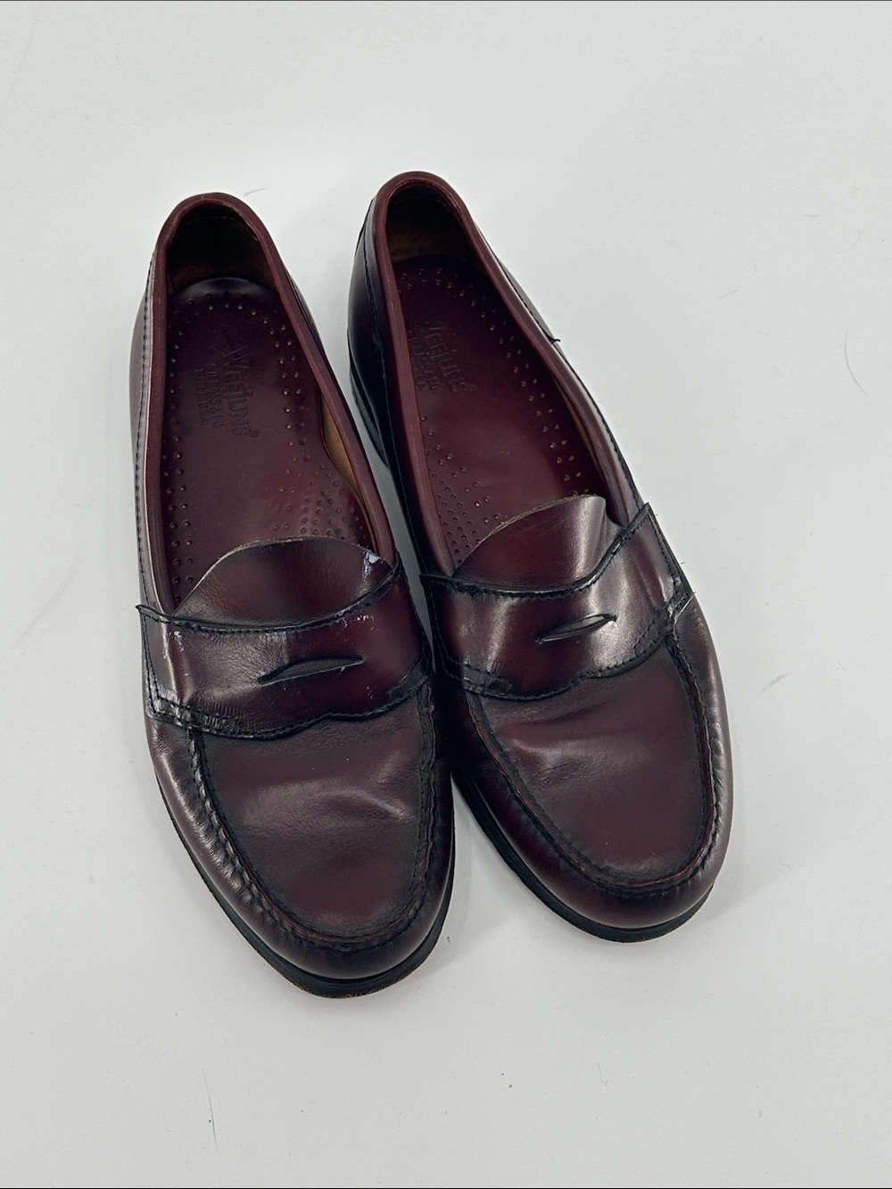 G.H. Bass & Co. Burgundy Leather Penny Loafers